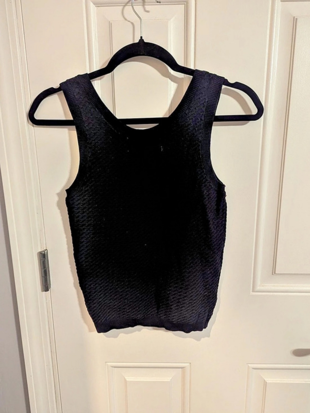 Lizette Collections Chain Trim Tank Top - Black -Size M - Chic, Voguish, Sleek - Picture 2 of 5